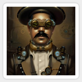 Pancho Villa Steampunk Sticker